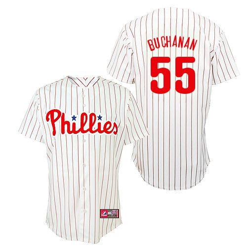 David Buchanan #55 Youth Baseball Jersey-Philadelphia Phillies Authentic Home White Cool Base MLB Jersey